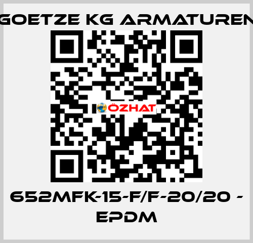 652mFK-15-f/f-20/20 - EPDM Goetze KG Armaturen