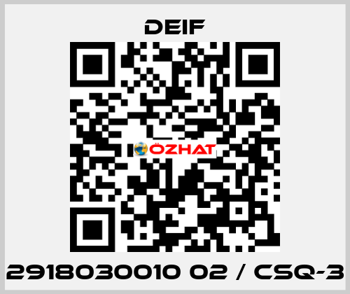 2918030010 02 / CSQ-3 Deif