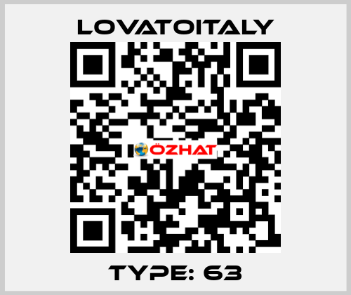 Type: 63 LovatoItaly