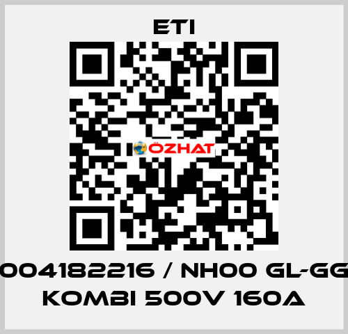 004182216 / NH00 gL-gG KOMBI 500V 160A Eti