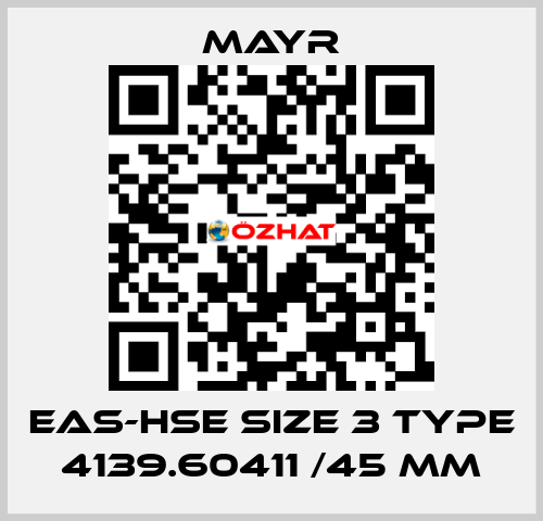 EAS-HSE size 3 Type 4139.60411 /45 mm Mayr