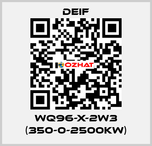 WQ96-X-2W3 (350-0-2500KW) Deif