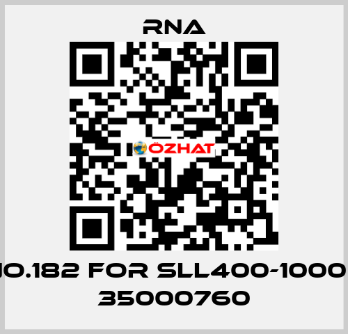 NO.182 for SLL400-1000 / 35000760 RNA