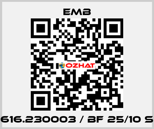 616.230003 / BF 25/10 S Emb