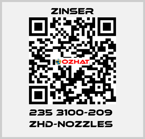 235 3100-209  ZHD-nozzles  Zinser