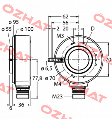 RI-42H25S4-2B1024-12M23 Turck