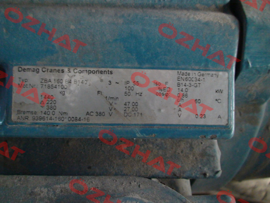 ZBA160 B4 B140 - 71854100 Demag