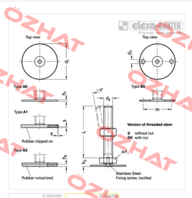 GN 40-50-M10-80-A1-SK Elesa Ganter