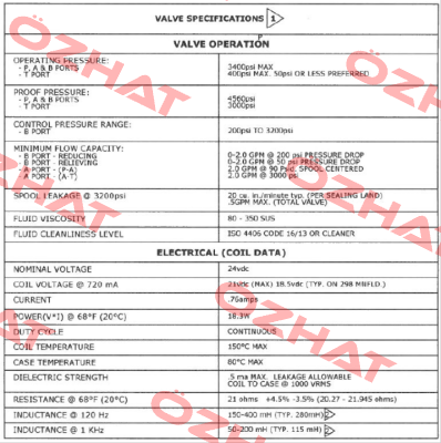 VEP03M-3-B220-GD-24L-B-Y5861-8 (OEM) Continental Hydraulics