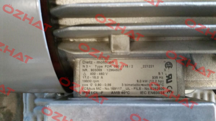 FDR 090-115/2 NR 903069  12964507  OEM for Zund  Dietz-Motoren