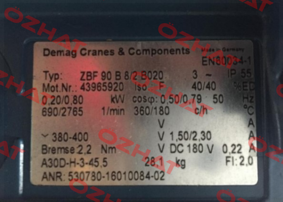 ZBF 90 B 8/2 B020 Demag