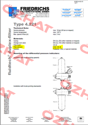 DF 4.221-B32.025.L2-P.H.N-5.02-2,0-f2.2,0  Fluidtech