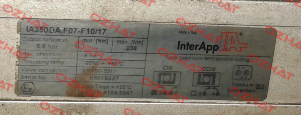 IA350DA F07-F10/17  obsolete/ replaced by IA350D.F07-F1017 InterApp