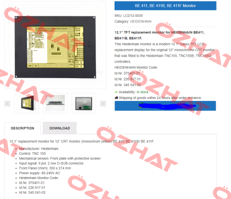 LCD12-0035 - obsolete, replaced by - LCD12-0035c  TSUBIS