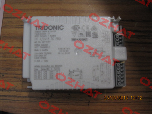 22176407 / PC 1/2x18 TC PRO Tridonic