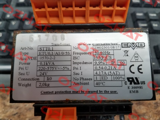 ETU0.1/A1/0/5S  OEM  Emb