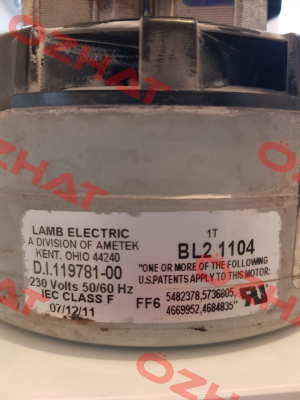 119781-00 OEM Lamb Electric