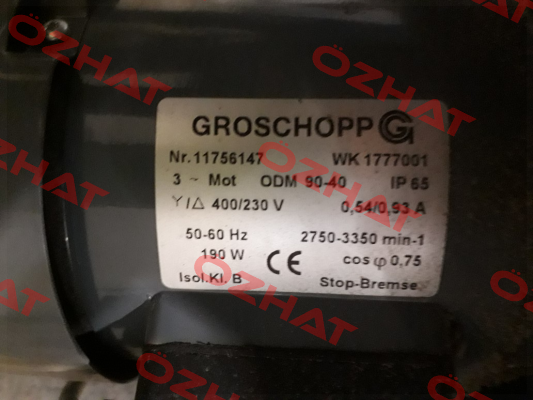 ODM90-40B/Z14 (44,3:1) Groschopp