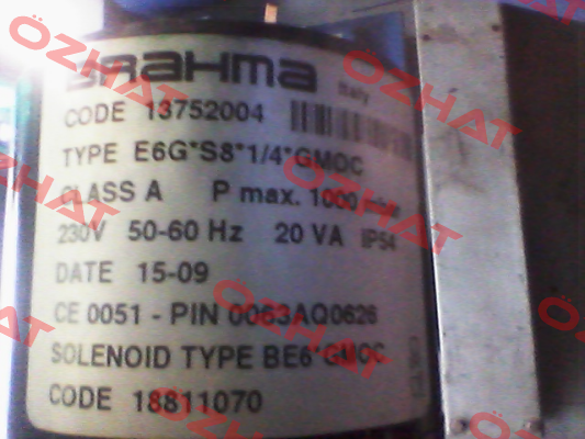 E6G*S8 R1/4" B/BE6*GMOC (81.00110) (stock) Brahma