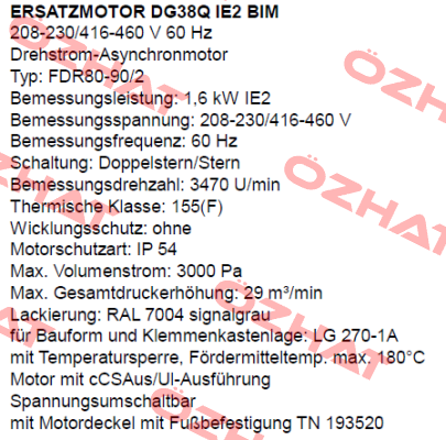 DG38Q IE2 BIM (FDR80-90/2)  Dietz-Motoren