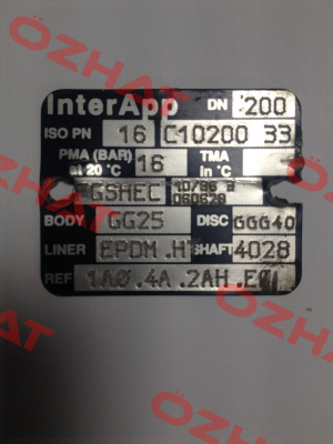 Obsolete DN200 PN 16 C10200 33 replaced by D10200.33-2KR.41.2AH.E  InterApp