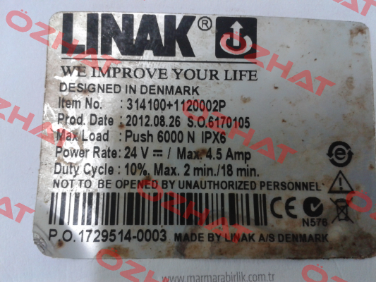 285100-00200110  Linak