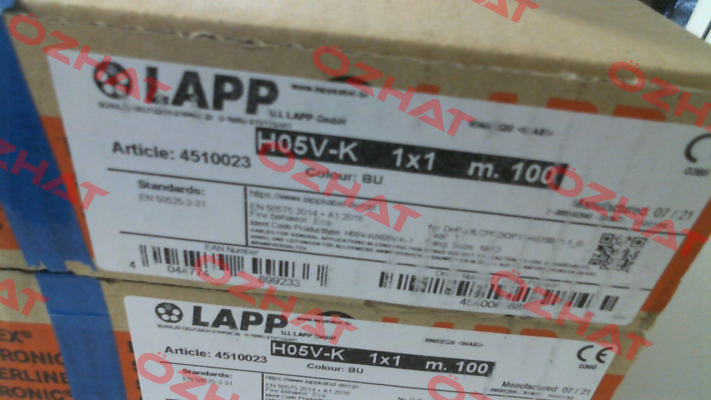 4510023 (H05V-K 1X1 BU) Lapp Kabel