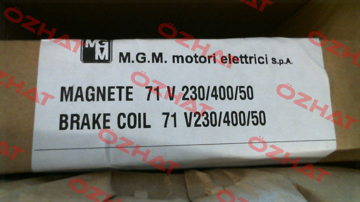 BA-71 AC 230/400V 50HZ M.G.M MOTORI