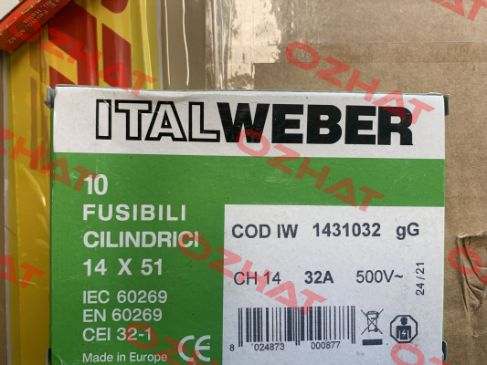 1431032 (pack x10) Italweber