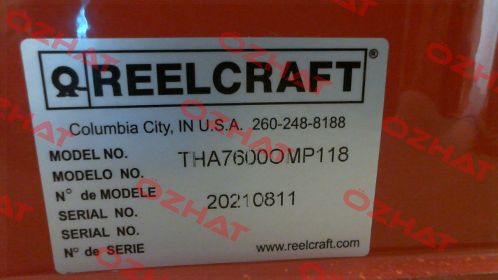 THA7600 OMP118 Reelcraft