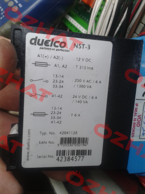 NST-3 12V DC obsolete, replaced by NST-3.2  DUELCO