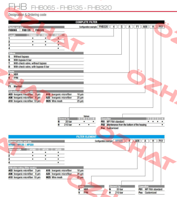 FHB-065-1-B-A-F1-A25-N-P01 MP Filtri