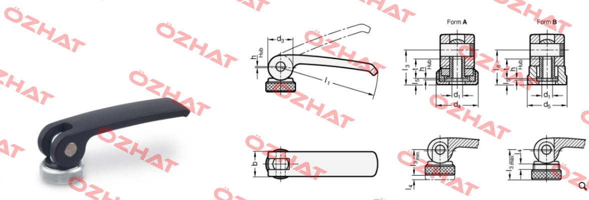 GN 927-101-M10-A-B  Elesa Ganter