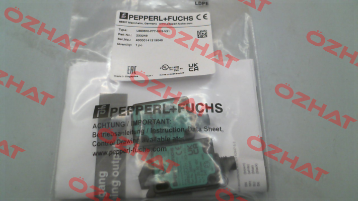 p/n: 233249, Type: UBE800-F77-SE3-V31 Pepperl-Fuchs