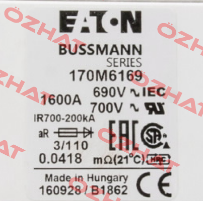 170M6169 BUSSMANN / EATON