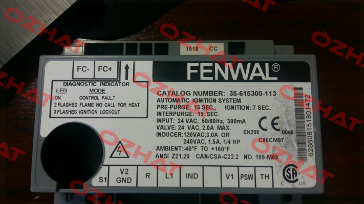 35-615300-113 OEM  FENWAL