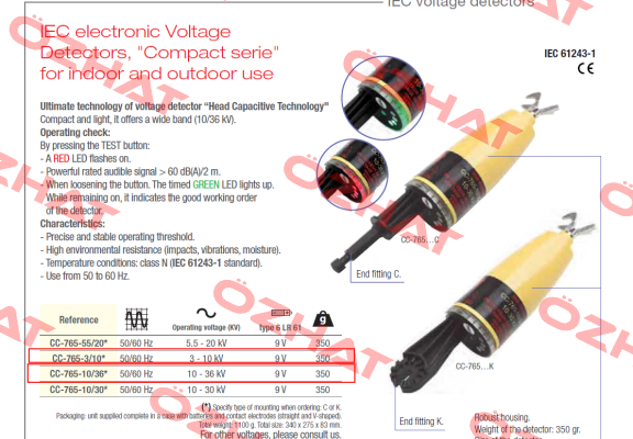 CC-765-10/36* Catu