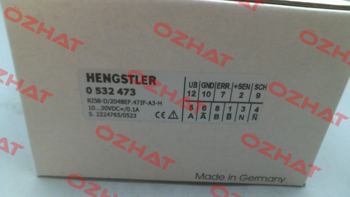 p/n: 0532473, Type: RI58-D/ 2048EF.47IF-A3-H Hengstler