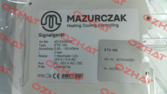 P/N: 4010340001, Type ETS 100 Mazurczak