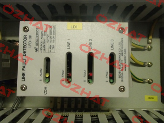 Power card (PCB) for LFD(LINE FAULT DETECTOR) Luxco (formerly Westronics)